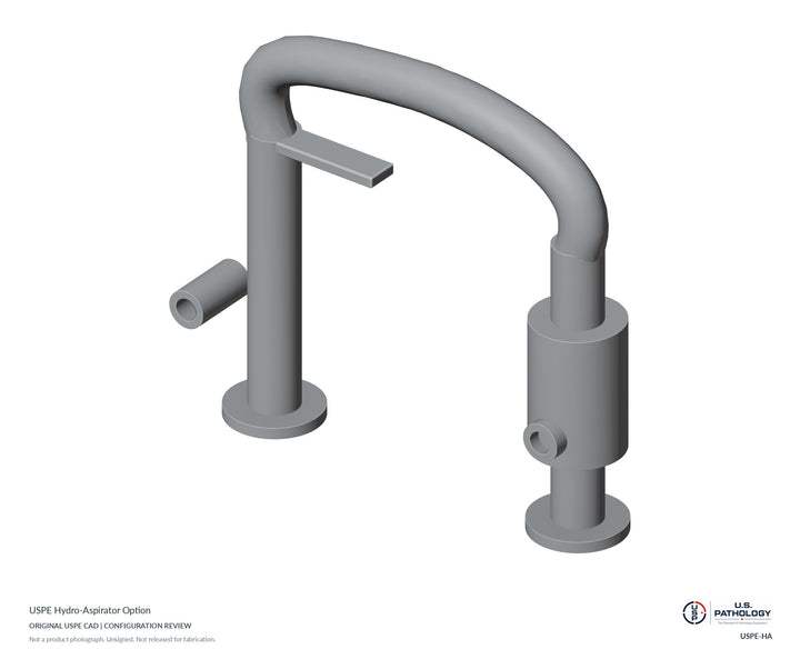 USPE Hydro-Aspirator Option | USPE-HA | Original CAD configuration review, not a product photograph