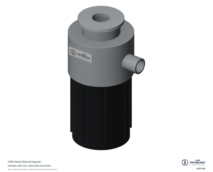 USPE Waste Disposal Upgrade | USPE-WD | Original CAD configuration review, not a product photograph
