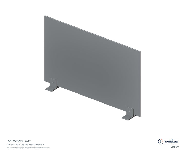 USPE Work-Zone Divider | USPE-WP | Original CAD configuration review, not a product photograph