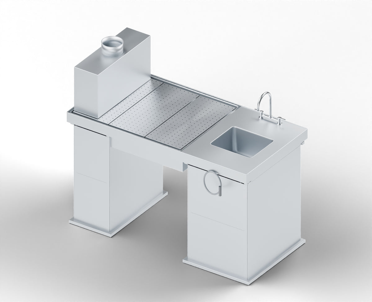 PET Downdraft Necropsy Workstation