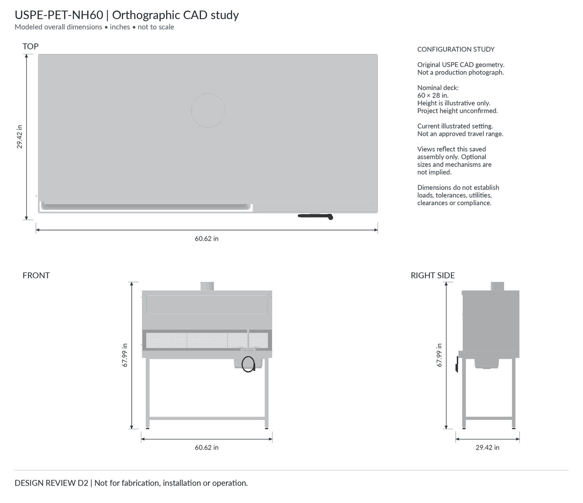 PET Ventilated Necropsy Hood Workstation, view 3