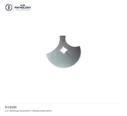 USPE Autopsy Section Blade, 2.5-Inch Hex / Pin Drive – 2.5-inch hex / pin drive – catalog reference M-CB280; USPE catalog presentation