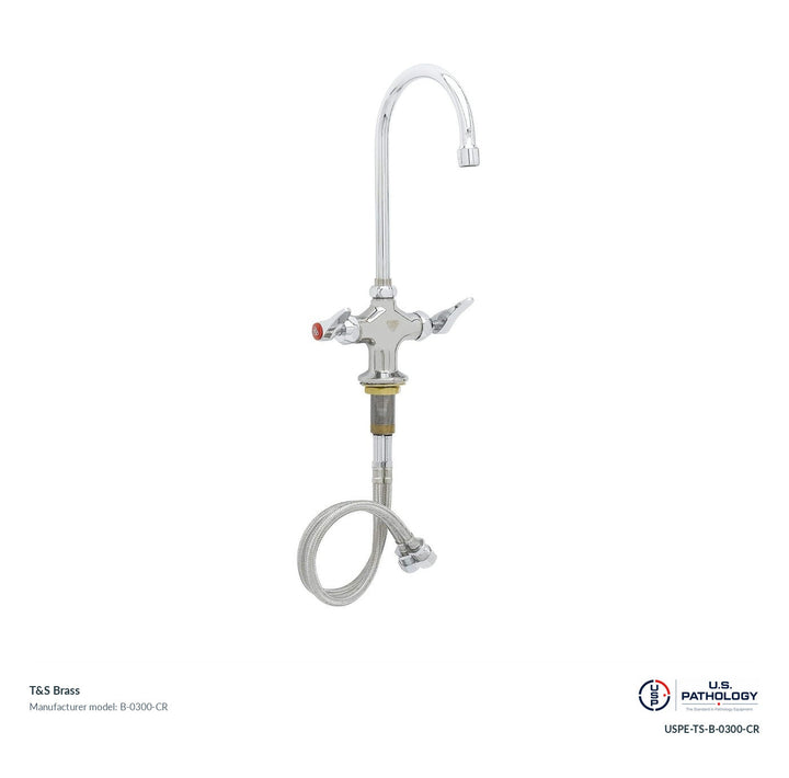 T&S Brass B-0300-CR Single-hole deck-mount mixing faucet