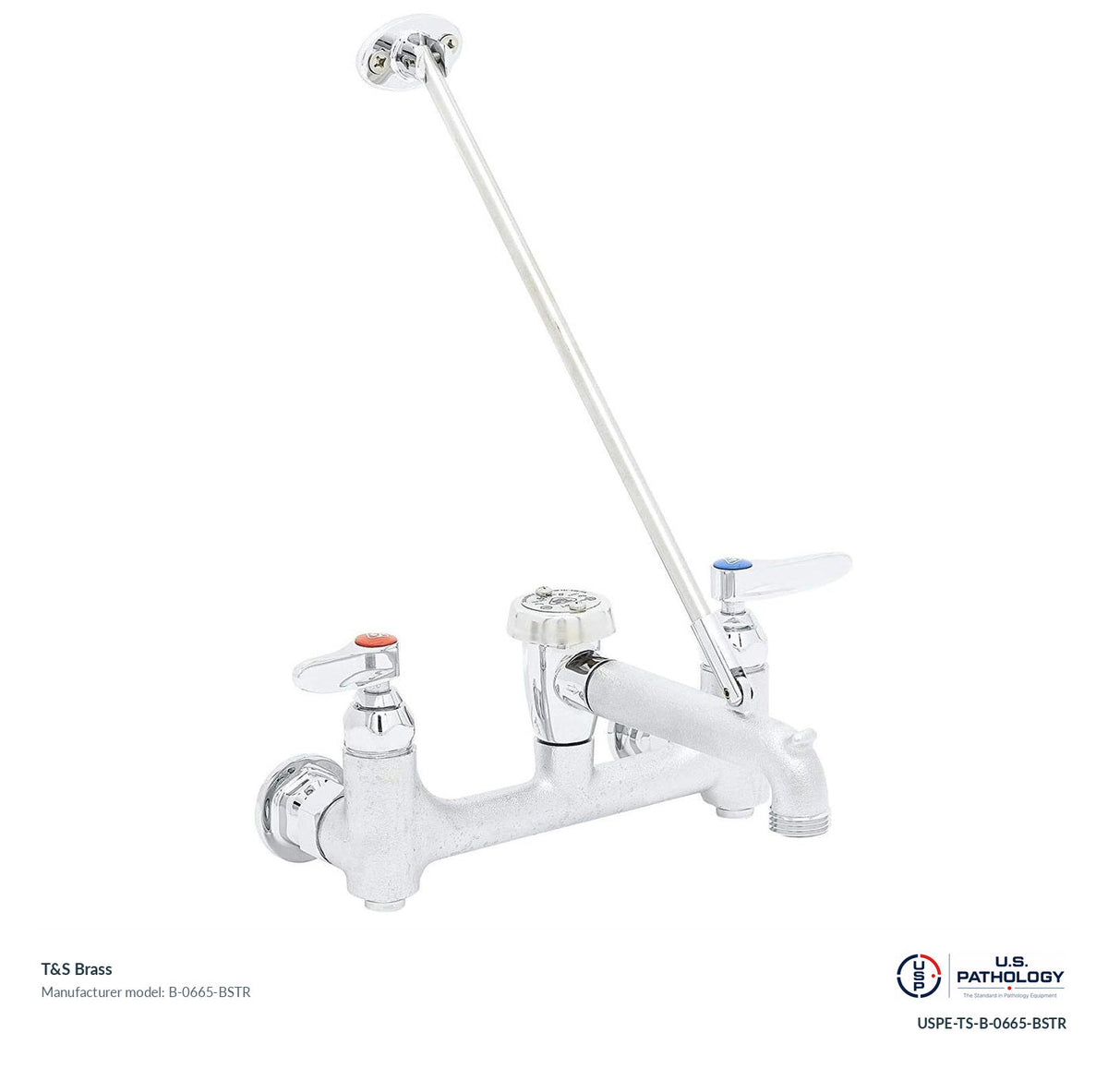 T&S Brass B-0665-BSTR Service sink faucet; genuine T&S manufacturer reference; USPE catalog USPE-TS-B-0665-BSTR