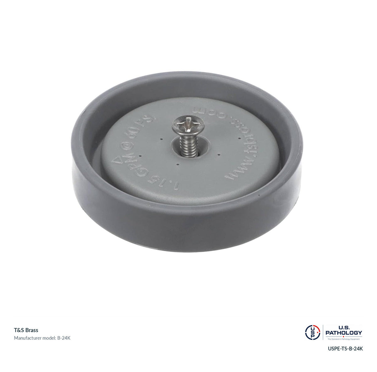 T&S Brass B-24K Spray face, bumper and screw repair kit; genuine T&S manufacturer reference; USPE catalog USPE-TS-B-24K