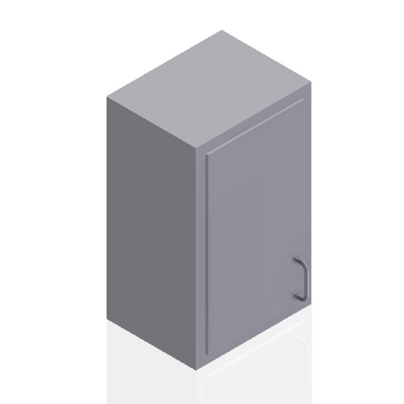 USPE 18-Inch Wall Cabinet, 30-Inch Tall, Solid Door, Right-hand solid door, model USPE-CW-W416