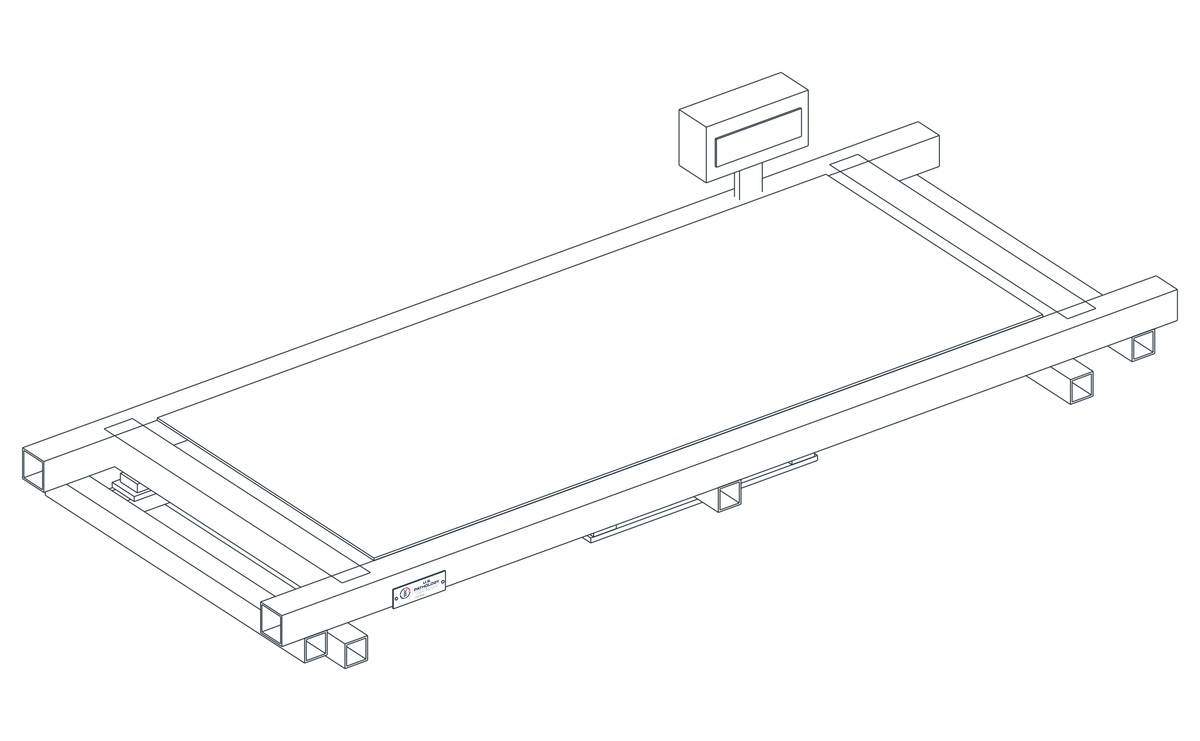 USPE Lift Weighing Module, USPE-WSM, main view of original editable CAD geometry; unapproved design proposal, not a product photograph