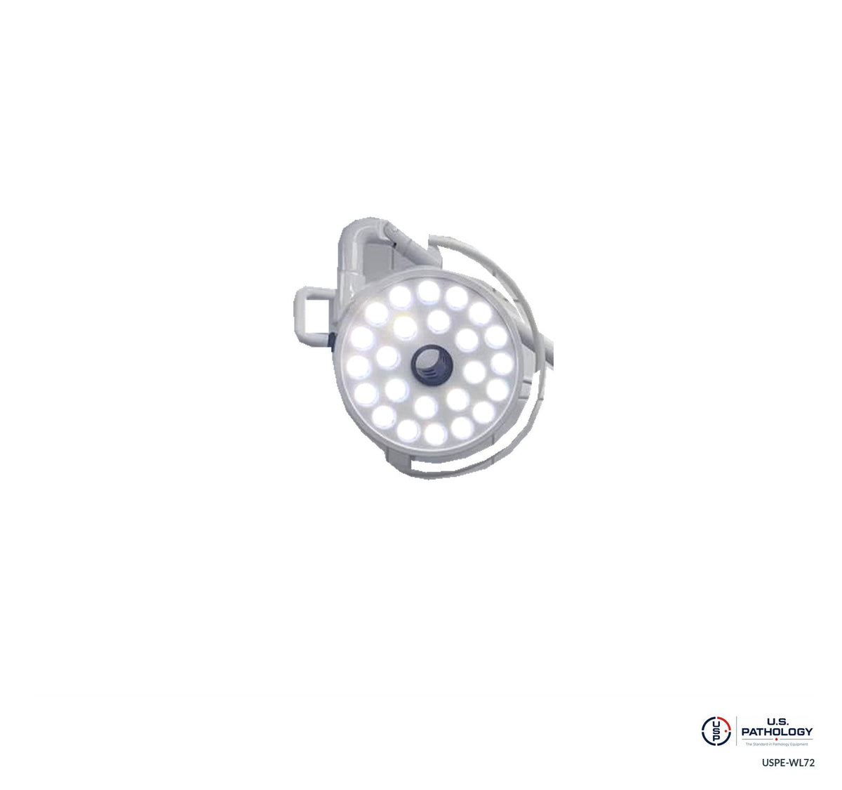 USPE Wall-Mounted LED Examination Light, head detail; background-removed reference photograph