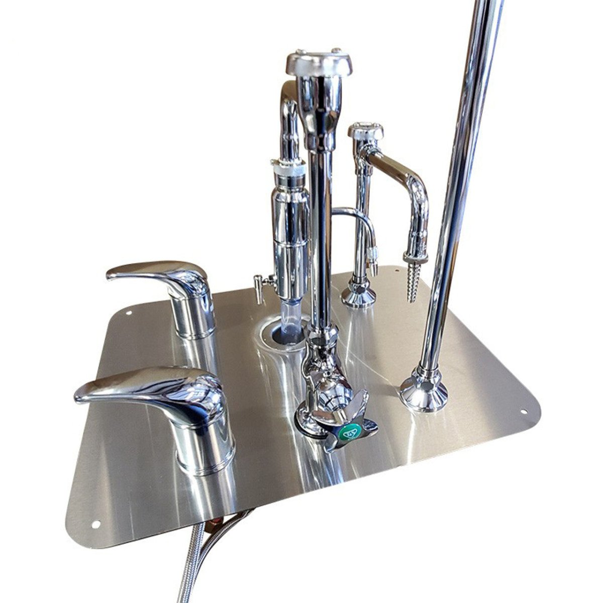 Stainless steel water control unit Model 1036-9WCU by American Mortuary Coolers
