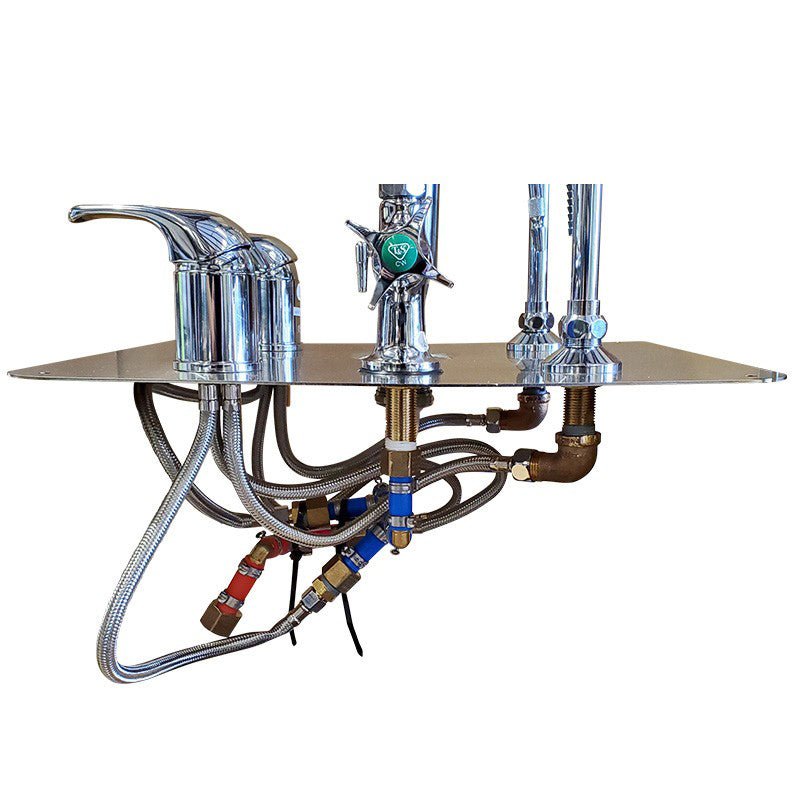 Tall gooseneck fill spout on 1036-9WCU embalming water control unit