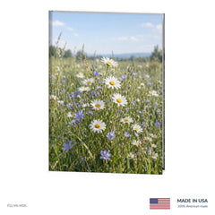 Wildflower Field Funeral Register Book