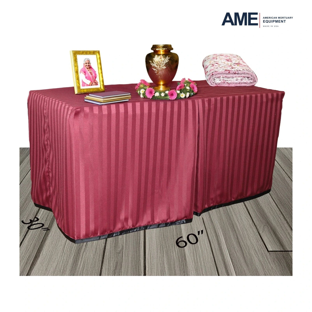 Williston Burgundy Portable Presentation Table – Plus – Williston Burgundy VT Plus Setup