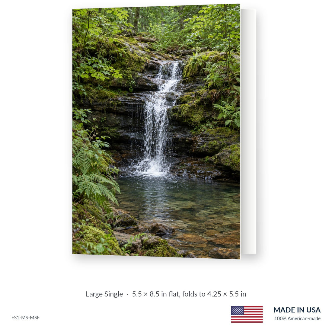 Woodland Waterfall Funeral Service Folders