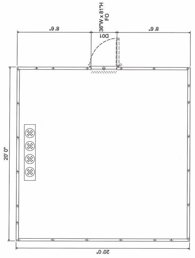 Custom-built 20×20 walk-in mortuary refrigerator by American Mortuary Coolers, engineered for performance and reliability
