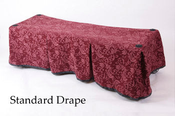 Premium burgundy patterned church truck drape