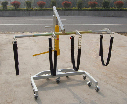1000 lb Body Lifter Strap Carriage Detail | Adjustable Washable Nylon Straps | Casket & Cadaver Lift System