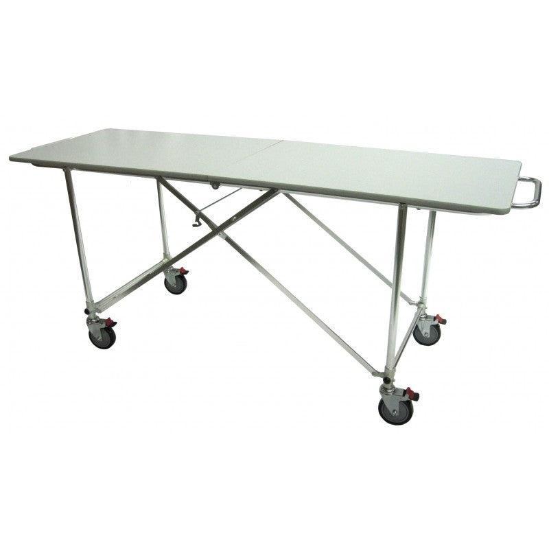 Affordable Mortuary Bundle: Hydraulic Embalming Table & Folding Prep Table - American - Made, Reliable Funeral Equipment - American Mortuary Coolers & Equipments