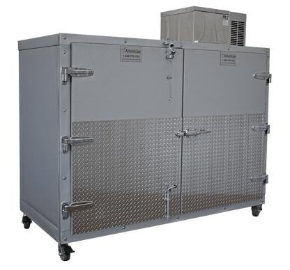 3 Body Side Load Upright Mortuary Coolers and Cooling Systems