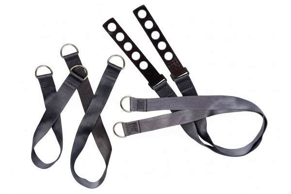 Replacement Body Lift Straps Set of 4 | Adjustable Nylon Cadaver Lift Straps | Mortuary Body Lift Hardware Included | American Mortuary Equipment