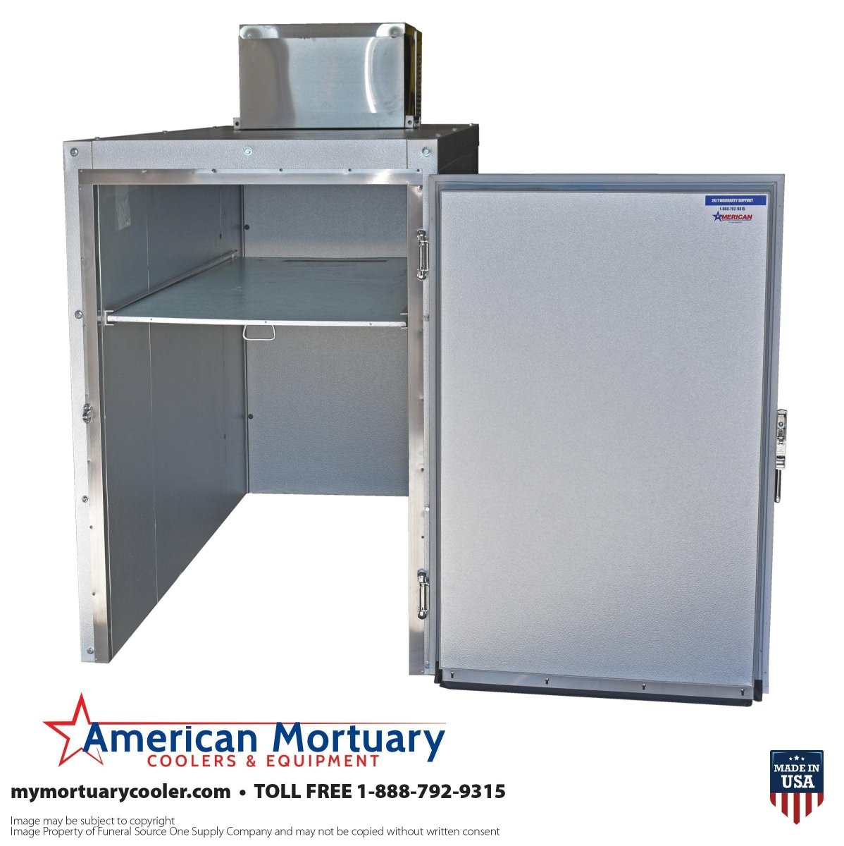Extra Wide 2 Body Roll - In Mortuary Cooler | USA Made - American Mortuary Coolers & Equipments