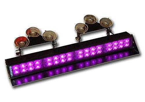 High Output Window Mount Strobe Bar Purple 17"