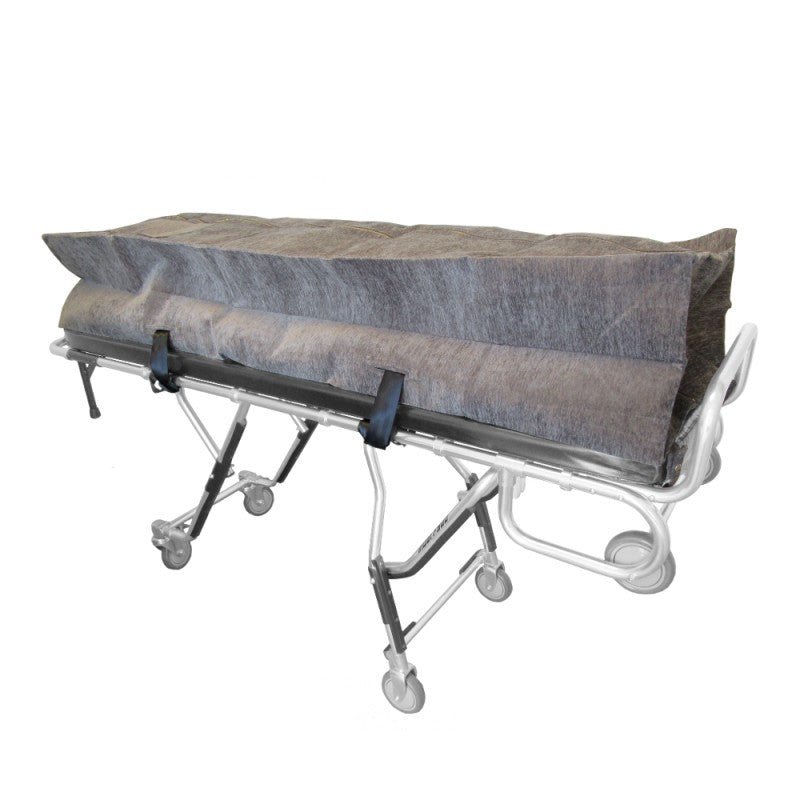 Model 335 premium plush mortuary cot pouch, standard and oversized first call transfer pouch