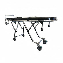 Model 500 mortuary stretcher showing 4-level adjustable height positions for removal vehicles
