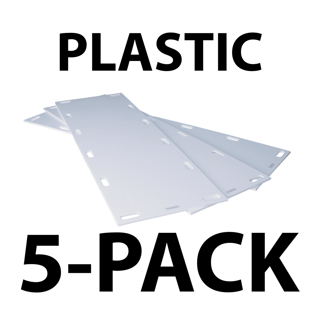 Plastic Mortuary Rack Storage Boards 5-Pack | HDPE Cadaver Rack Boards | Cooler Racking Boards | American Mortuary Coolers