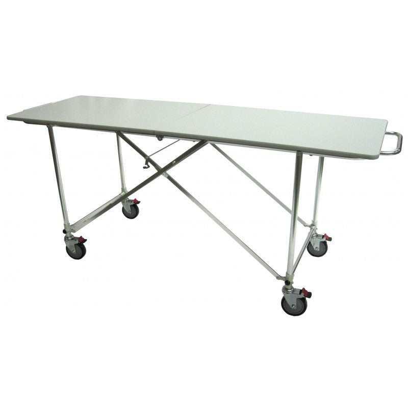 Premium American - Made Hydraulic Embalming Table & Folding Dressing Table Bundle | Oversized Stainless Steel, Easy - Clean, No Assembly Required - American Mortuary Coolers & Equipments