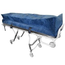 Premium Plush Mortuary Cot Pouch – Aria Blue - Model 335 - XLB - American Mortuary Coolers & Equipments
